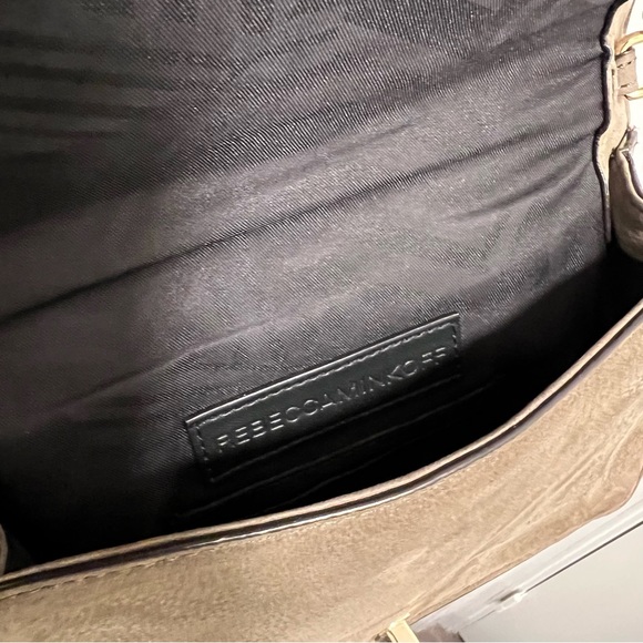 Rebecca Minkoff Small Chevron Nubuck Leather Crossbody Bag (8”L x 2”W x 5.5”H) - Picture 12 of 12